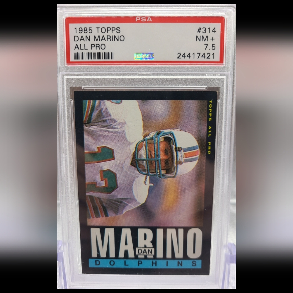 1985 Topps Dan Marino All-Pro #314 Miami Dolphins PSA Graded 7.5 Trading Card